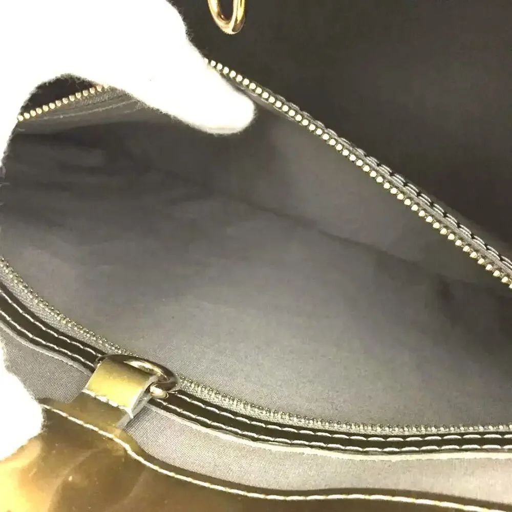 Louis Vuitton WILSHIRE PM Vernis Olive Art Deco Handbag - date code MI4059